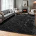 ONASAR Black 6x9 Area Rugs for Living Room Bedroom, Large Fluffy Soft Plush by ONASAR