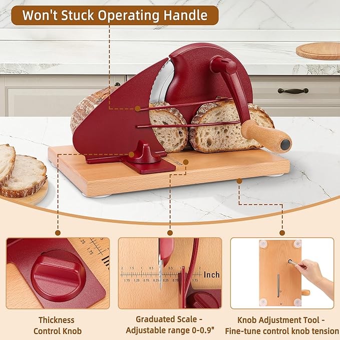CAWIU Upgraded Manual Bread Slicer