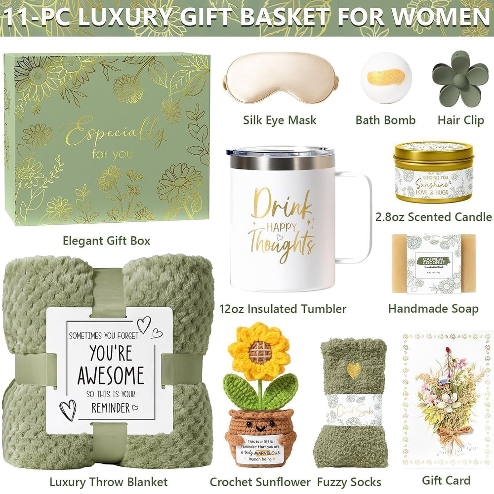 Birthday Gifts for Women Get Well Soon Spa Gift Baskets Self Care Package | T...