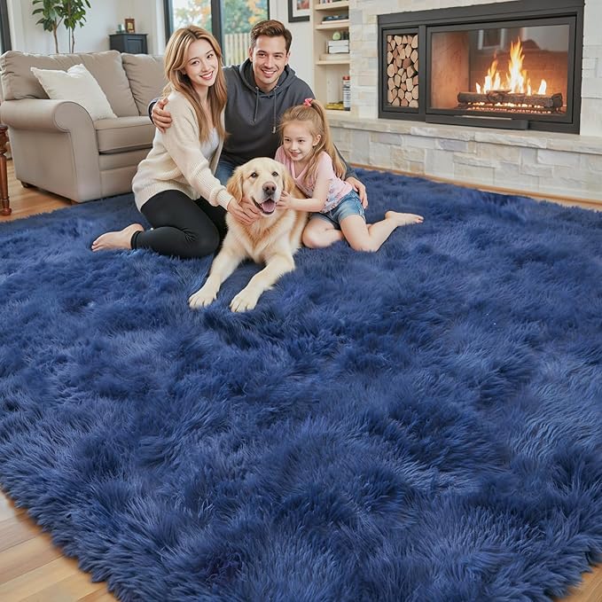 Rugs for Living Room 5x8, Alfombras para Salas Shag Large Plush Soft Area Rug - Image 7