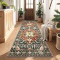 Yamaziot Washable Runner Rug, 3x8 Non-Slip Boho Vintage Hallway Rug by Yamaziot