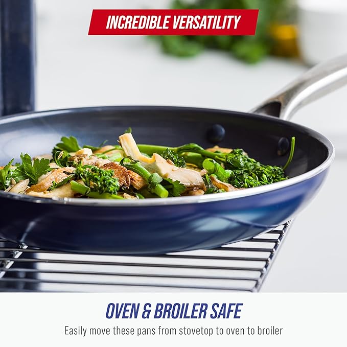 Blue Diamond 14 Piece Cookware Set, Diamond Infused PFAS & PFOA-Free Ceramic - Image 7