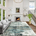 6x9 Area Rugs Washable Rug: Large Modern Abstract Living Room Rug Soft by GENTDRIZZ
