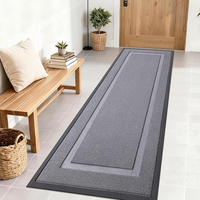 OLANLY Front Door Mat Indoor Outdoor Entrance, Waterproof All-Season, by OLANLY