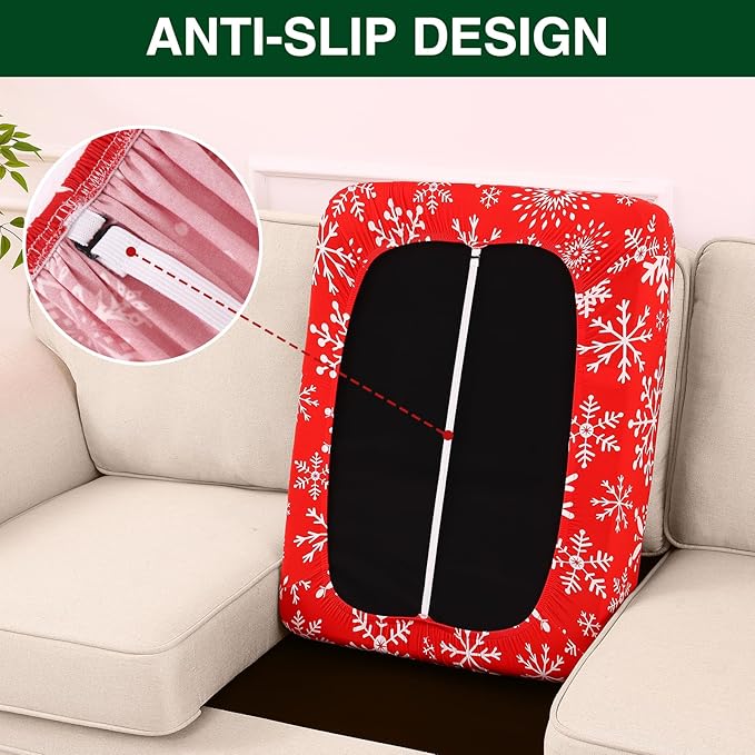 Smiry Printed Couch Cushion Covers, Stretch Soft Couch Covers - Image 4