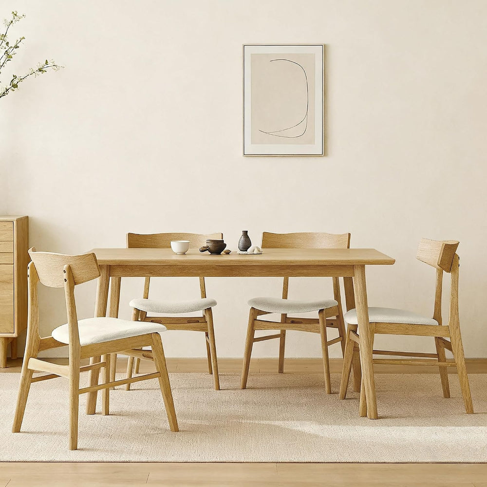 KISLOT Wooden Dining Chairs Set of 2, Upholstered Kitchen Chairs, Original