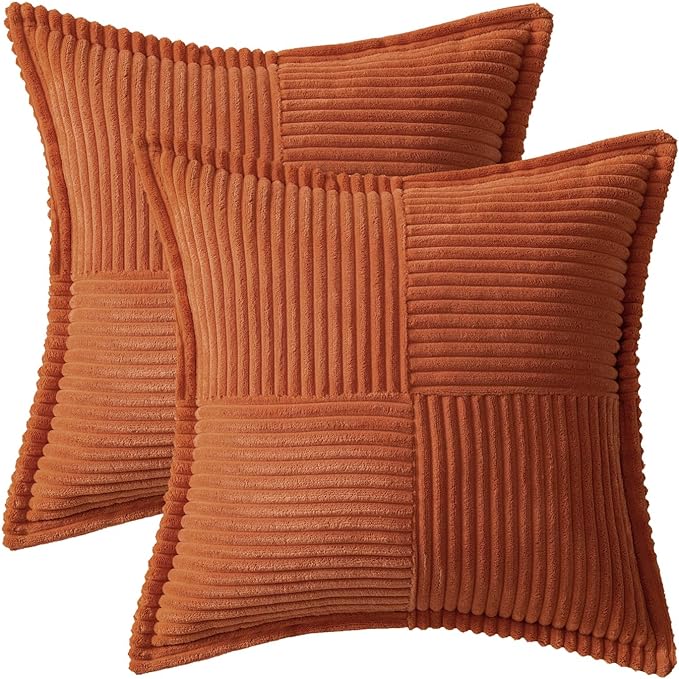 MIULEE Rust Decorative Throw Pillow Covers - Image 6
