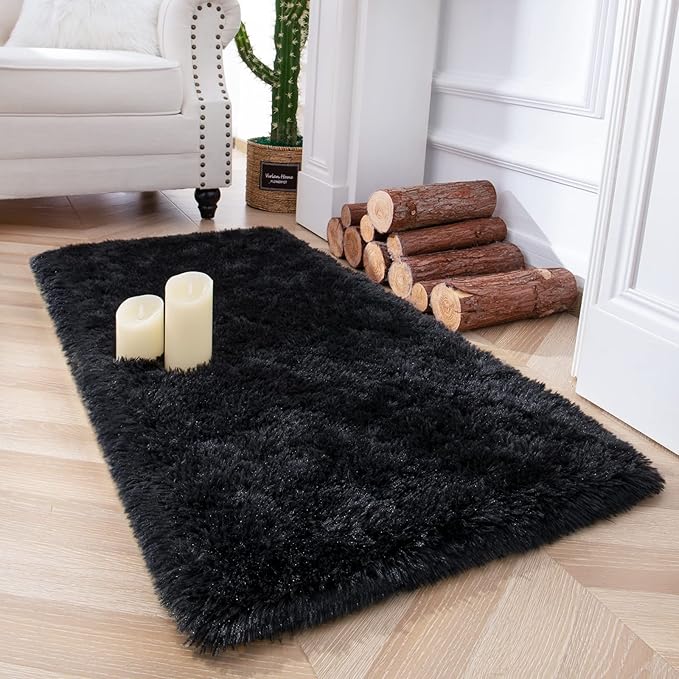 Chicrug Soft Area Rugs for Bedroom Living Room Plush Fluffy Rug 2x4 Feet by ChicrugHomeDecor