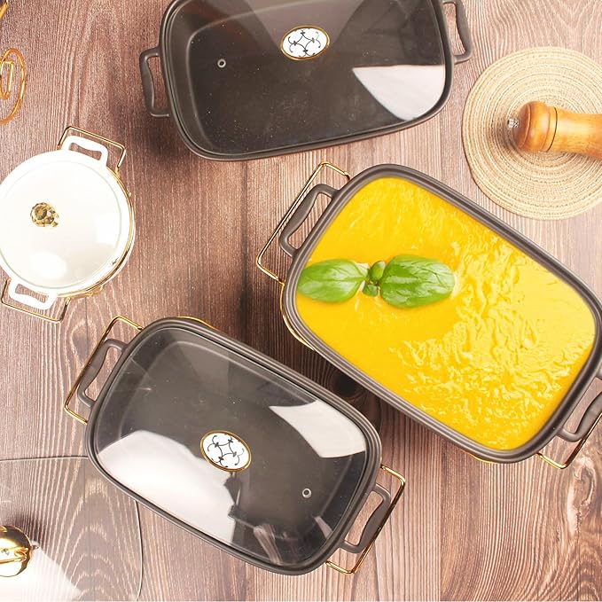 11" x 8" Ceramic Rectangular Casserole Dish - Image 4
