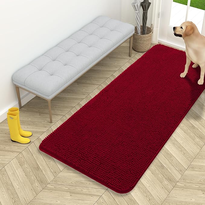 OLANLY Dog Door Mat for Muddy Paws 54x24, Absorbs Moisture and Dirt, Absorbent by OLANLY
