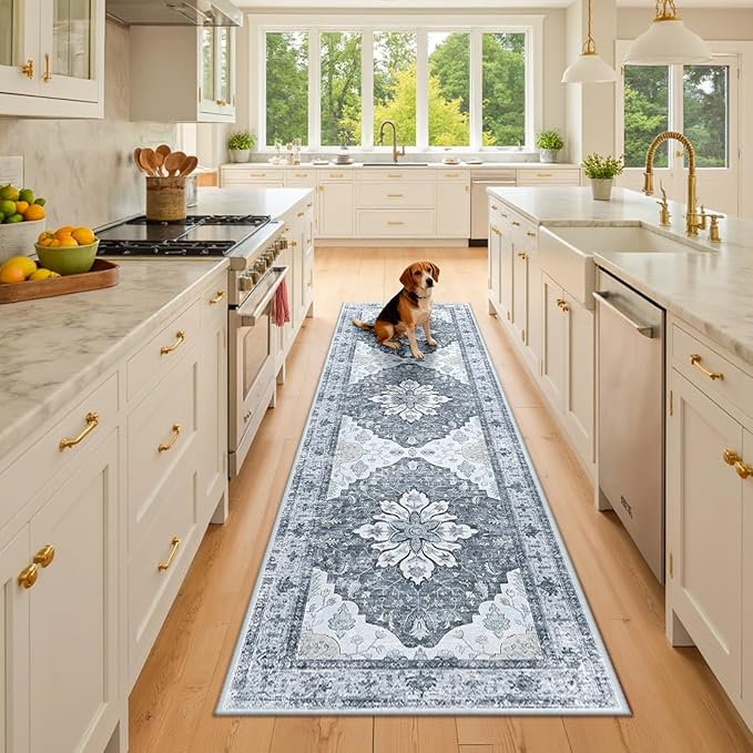 RELEANY Area Rugs 2'x8' Runner Rug Non Slip Washable by RELEANY