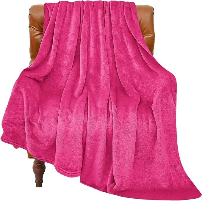 BEDELITE Fleece Blanket Hot Pink Valentines Throw Blanket by BEDELITE