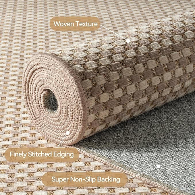 YDKGL 2x6 ft Boho Kitchen Runner Rugs Mat Non Slip Woven Runners - Image 5