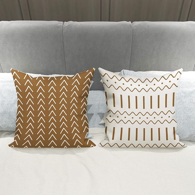 YCOLL Pillow Covers 20x20 Set of 4, Modern Sofa Throw Pillow Cover, Decorative - Image 4
