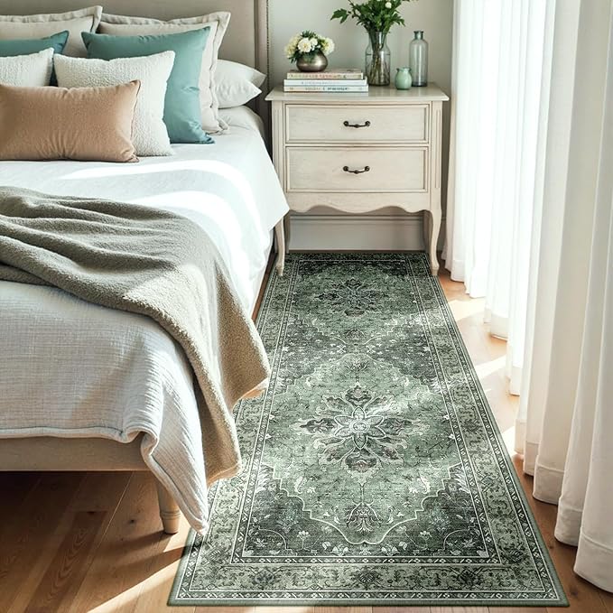 RELEANY Area Rugs 3'x6' Runner Rug Non Slip Washable - Image 2