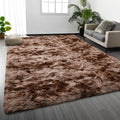 Deerhoo Large Shag Area Rugs 8 x 10, Tie-Dyed Plush Fuzzy Rugs by Deerhoo