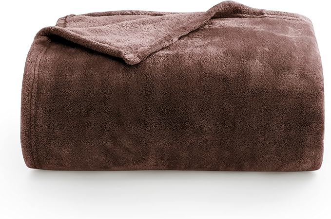 BEDELITE Fleece Blanket Twin Size Brown Throw Blankets - Image 8