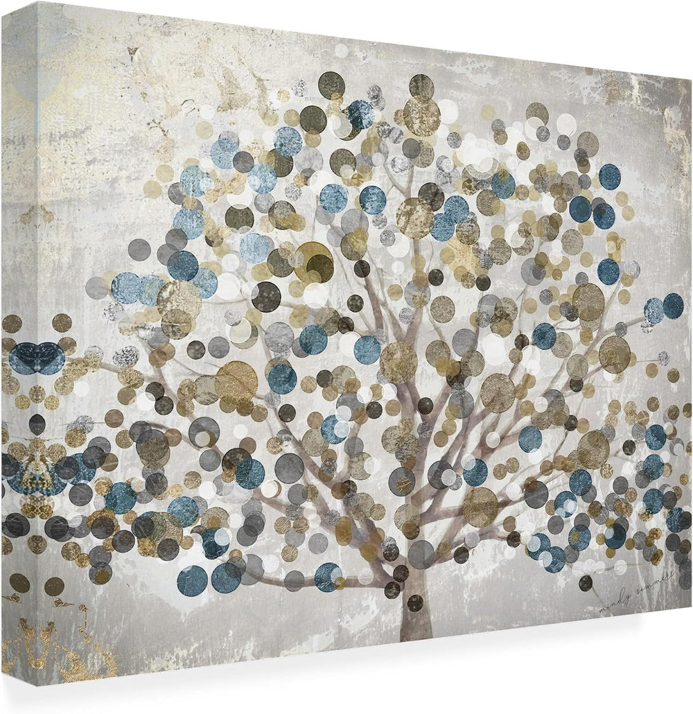 Wrapped Canvas Wall Art - Color Bakery 'Bubble Tree' Wall Art for Liv...
