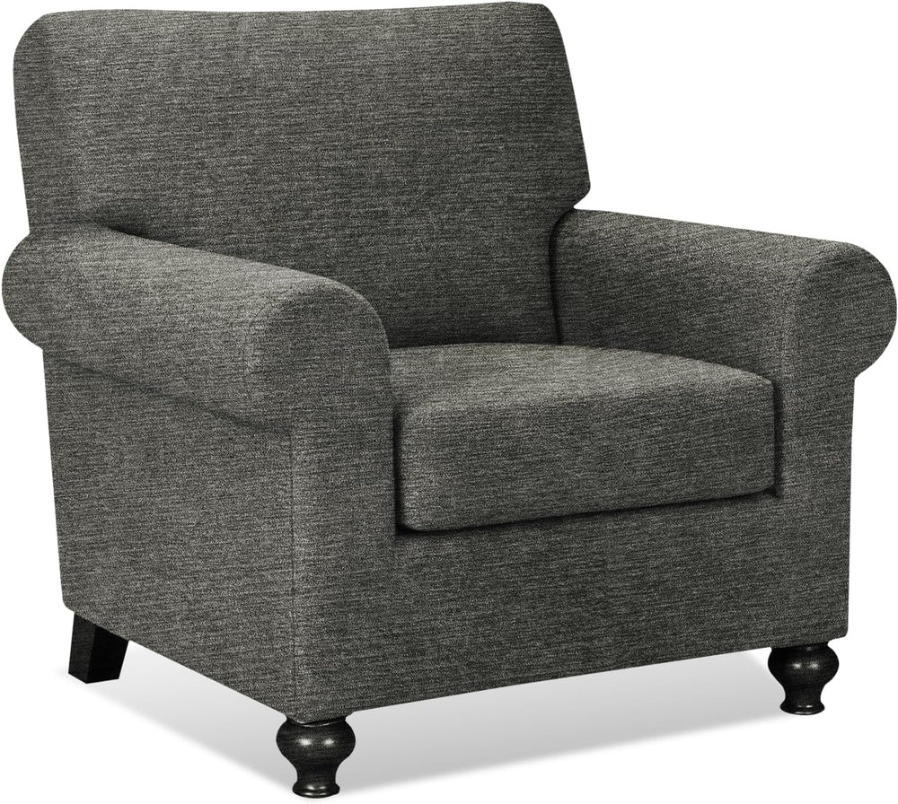 URBANLIFE 2-Piece Stretch Sofa Covers for 1 Cushion Couch, Gray
