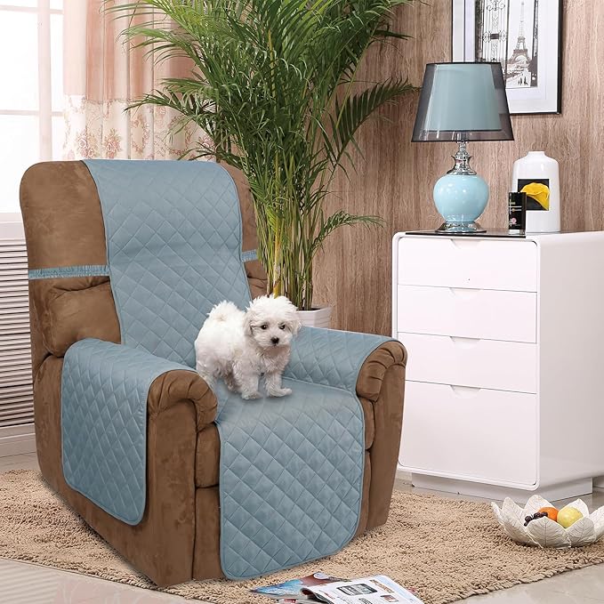 U-NICE HOME Recliner Chair Covers Reversible Quilted Water Repellent Pet - Image 2