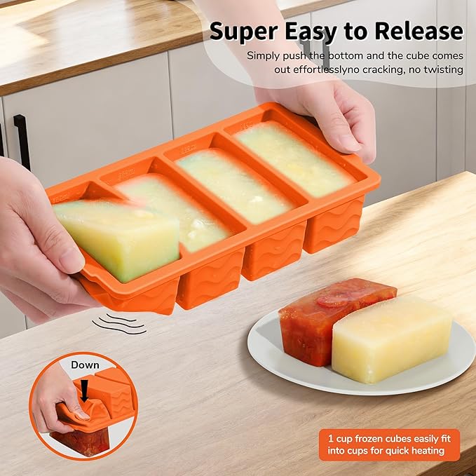Doasuwish 3-Pack Silicone Freezer Trays - Image 6
