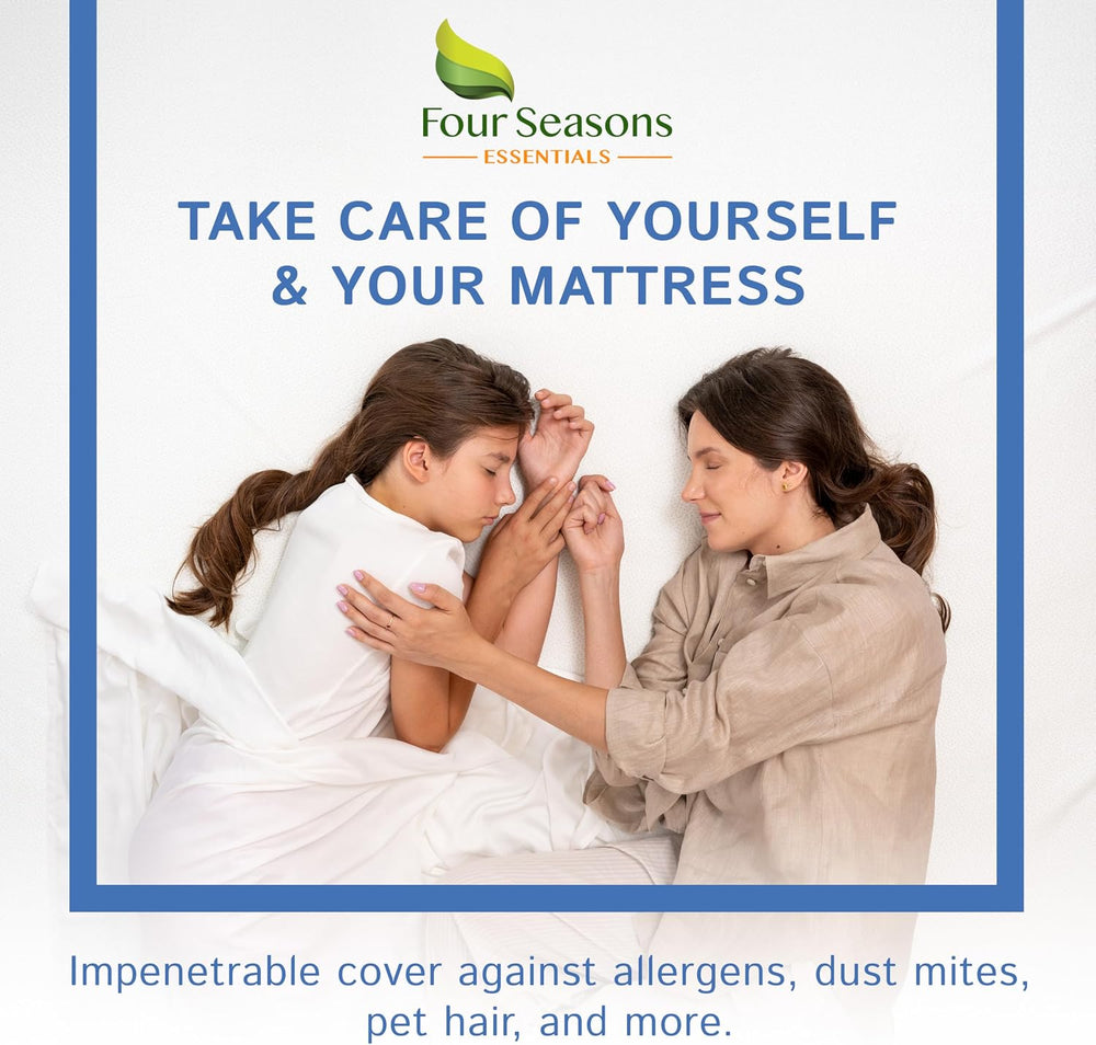Futon Full Mattress Protector (54" x 75") Waterproof Zippered Encas...