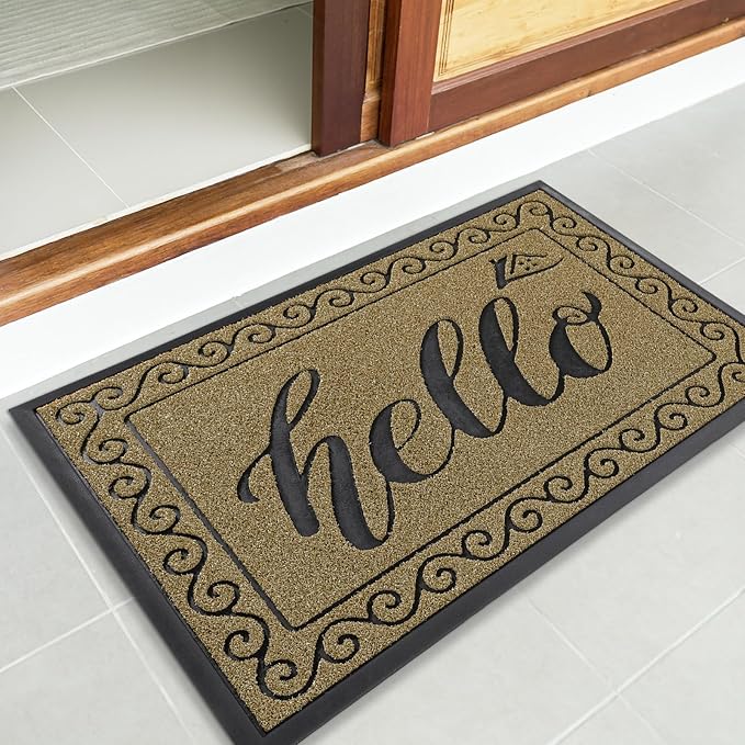 Yimobra Welcome Mats for Front Door 29.5x17, Heavy Duty Waterproof Outdoor Door - Image 6