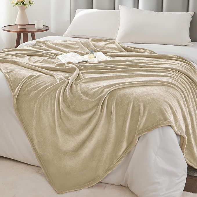 BEDELITE Fleece Blankets Queen Size Linen Throw Blankets - Image 5
