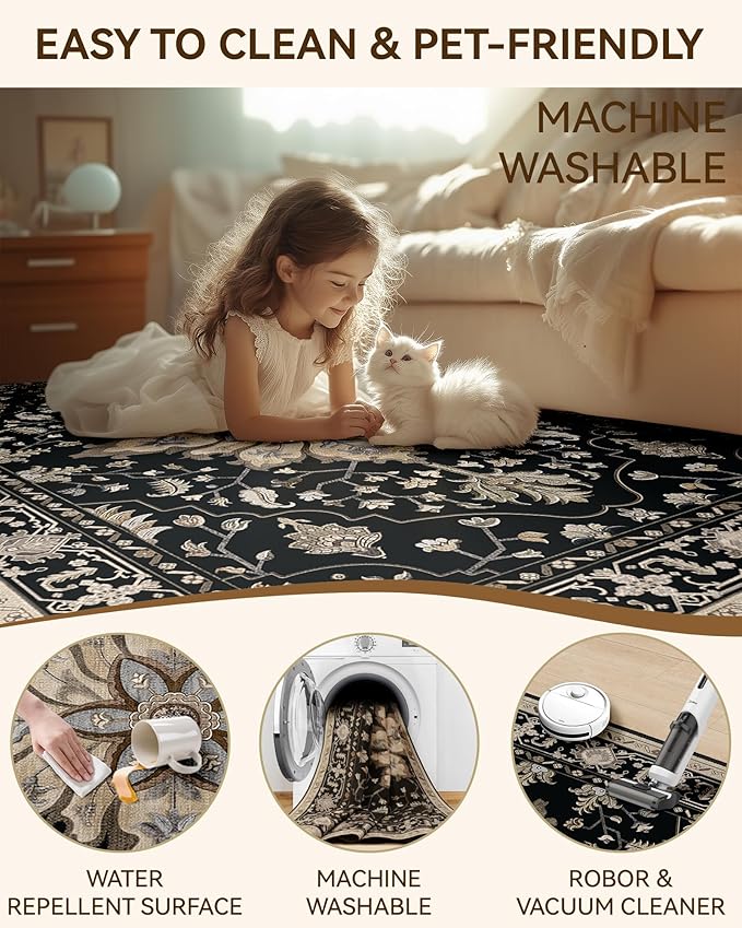 Area Rugs 2'x8' Runner Rug Non Slip Washable - Image 5