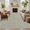 Latte&Fog 5x7 Area Rugs for Living Room Bedroom, Boho Non Slip Low Pile Carpet by LatteFog