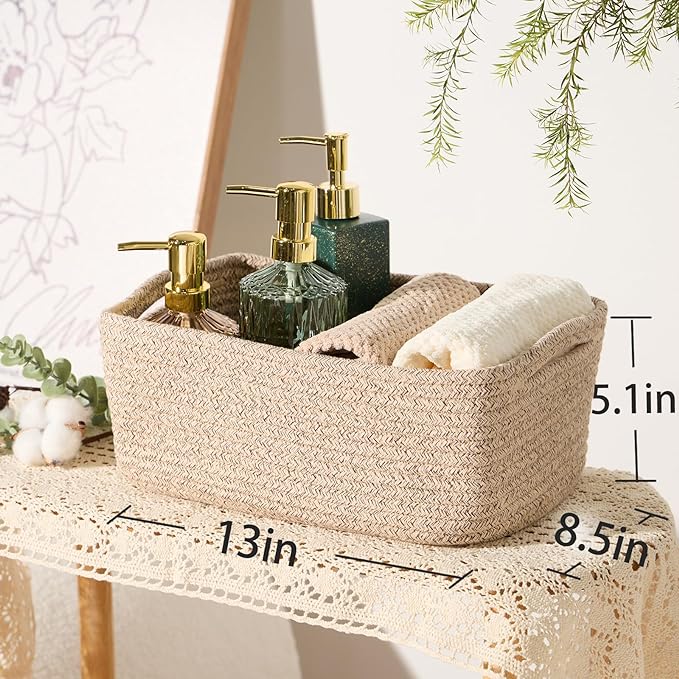 MiniArk Small Storage Baskets for Organizing | Closet Organizer Bins | Shelf - Image 3