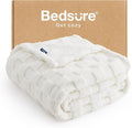 Bedsure GentleSoft White Throw Blanket by BEDSURE