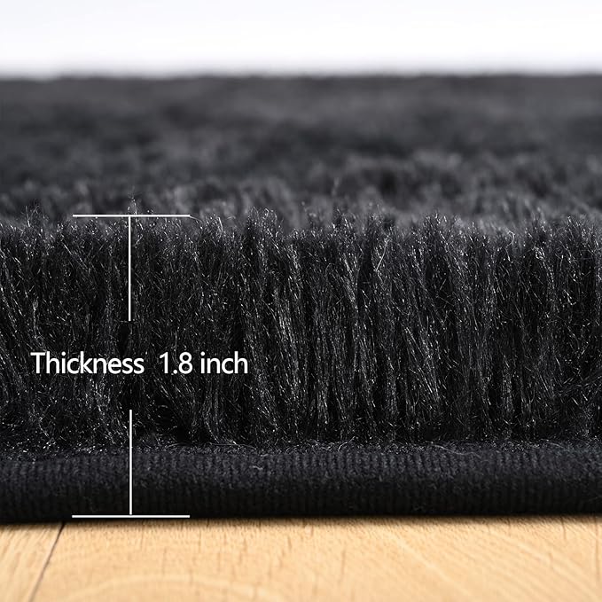 Chicrug Soft Runner Rug for Bedroom Living Room Plush Fluffy Rug 2x3 Feet - Image 2