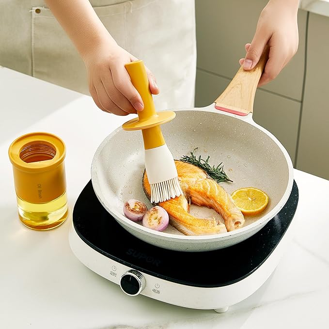 Glass Oil Dispenser with Heat Resistant Brush, Oil Dispenser Bottle with - Image 4