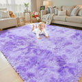 Rugs for Living Room 8x10, Alfombras para Salas Fluffy Shag Large Fuzzy Plush by Junhejiamei