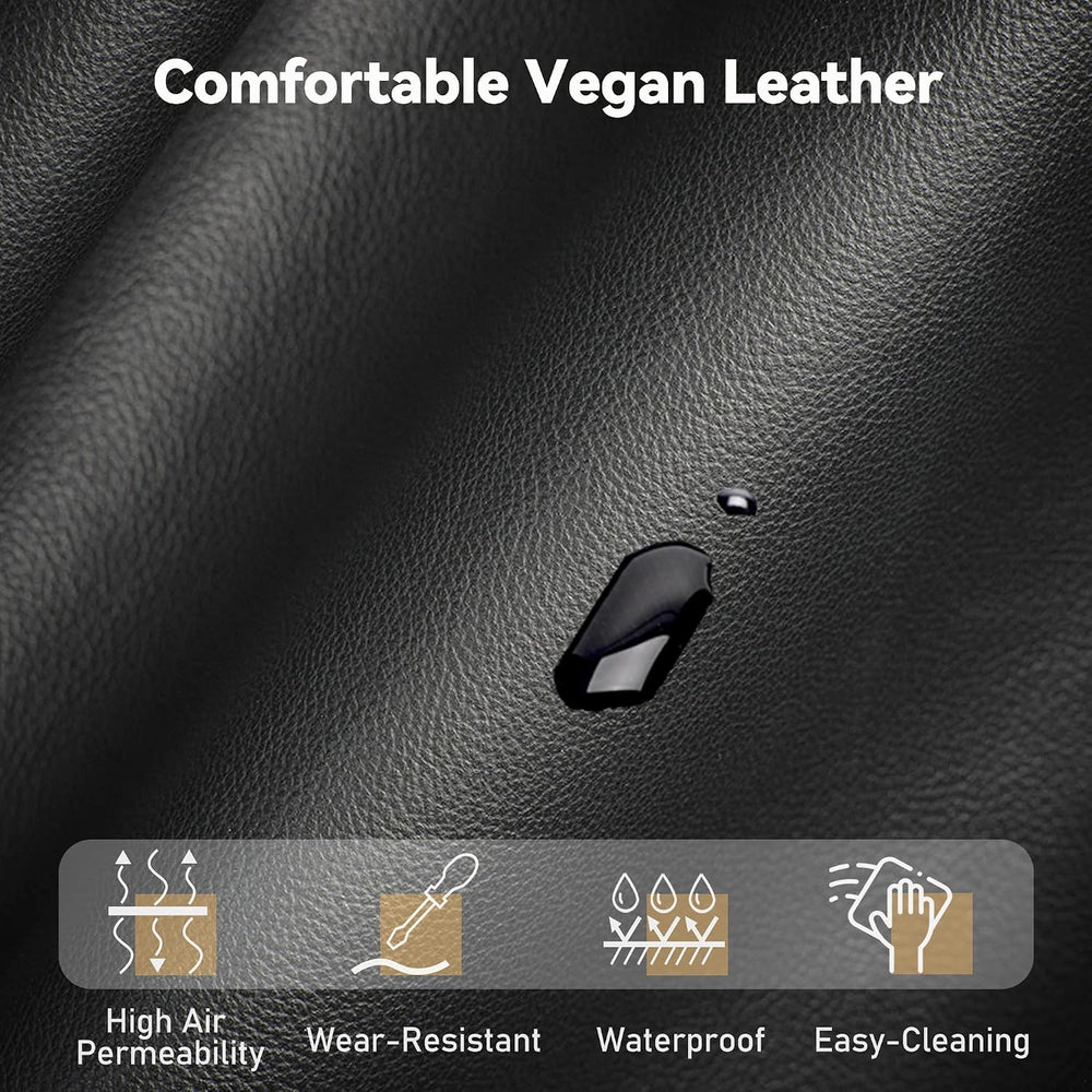 80'' Futon Sofa Bed,Faux Leather Futon Sleeper Sofa, Convertible Love...