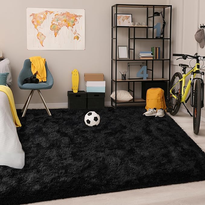 Chicrug Soft Area Rugs for Bedroom Living Room Plush Fluffy Rug 6x9 Feet - Image 7