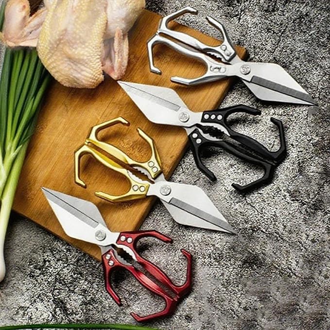 Multifunctional Heavy Duty Poultry Shears, Japanese High-Carbon Steel Kitchen - Image 6