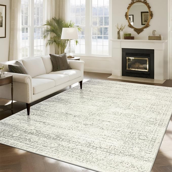 Washable Rugs 8x10 Area Rugs for Living Room, Dining Room- Large Ultra Soft by Srugn
