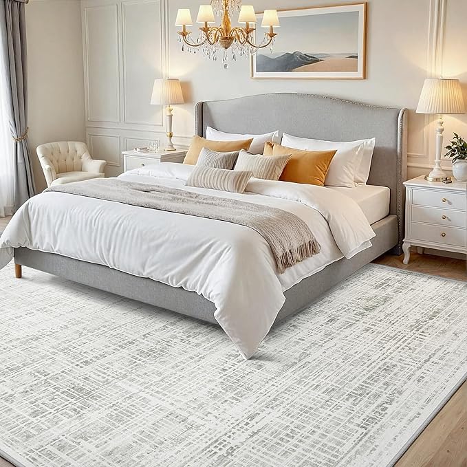 5x8 Area Rugs Washable Rug: Anti-Skid Abstract Modern Living Room Rug Soft Thin - Image 2