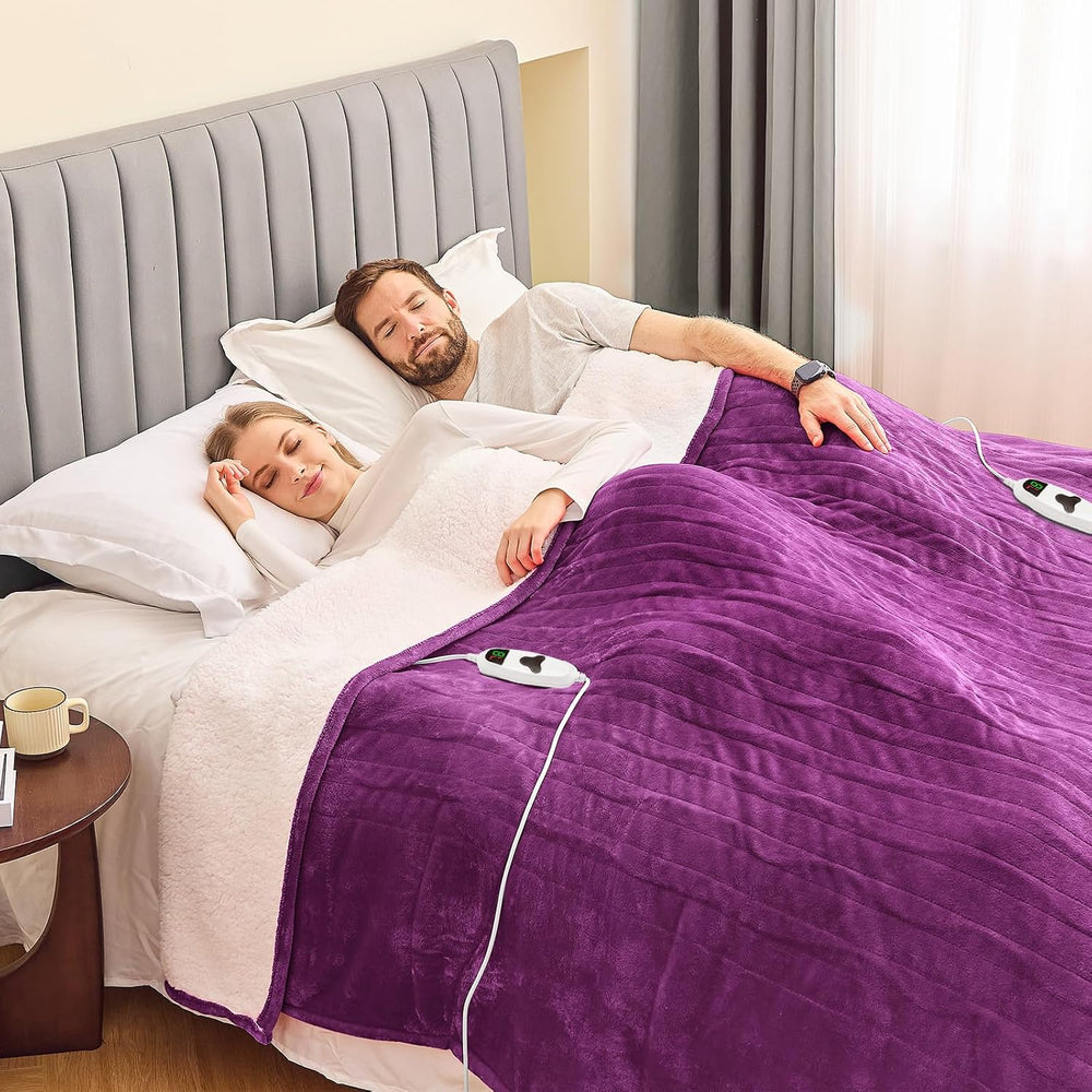 Heated Blanket Electric King Size 100"X90" Dual Control, Heating Bl...