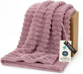 Bedsure GentleSoft Pink Fleece Blanket by BEDSURE