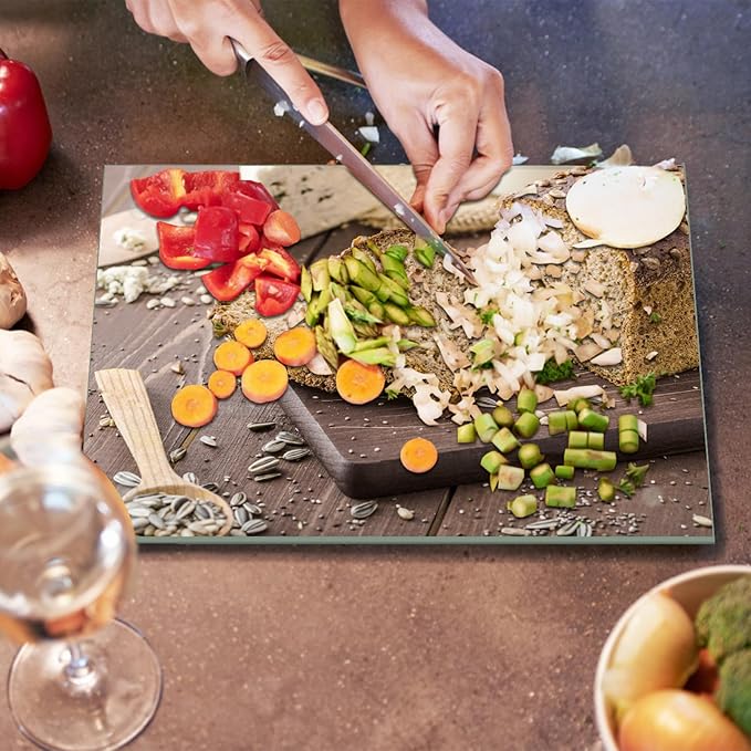 JAMBALAY Tempered Glass Cutting Board, Scratch Resistant, Heat Resistant - Image 7