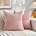 Fancy Homi 2 Packs Blush Pink Decorative Throw Pillow Covers 20x20 Inch by Fancy+Homi