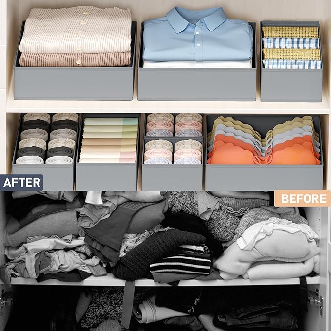 DIMJ Drawer Organizer Clothes - Image 7