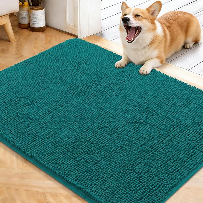 OLANLY Dog Door Mat for Muddy Paws 40x32, Absorbs Moisture and Dirt, Absorbent by OLANLY