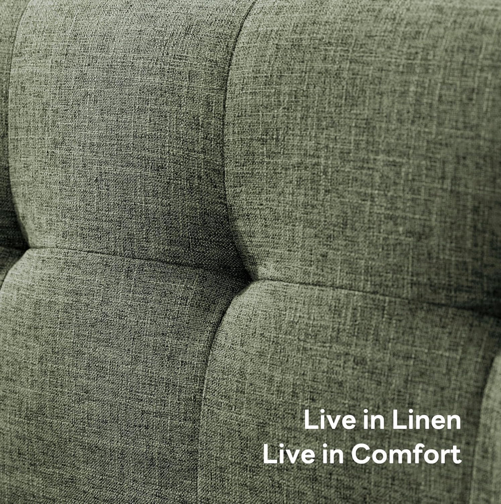 Tbfit 65" W Loveseat Sofa, Mid Century Modern Couches Love Seats for Liv...
