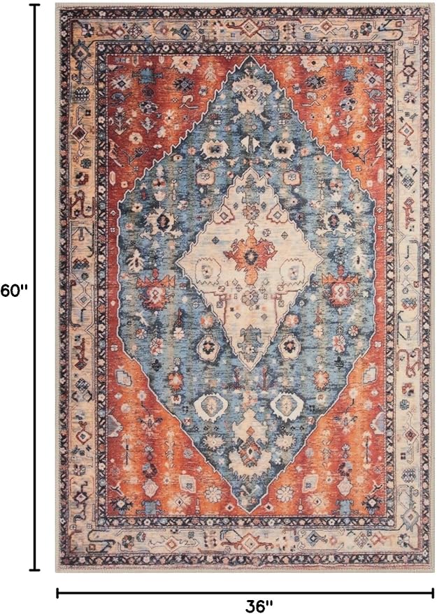 SERISSA Area Rug 3x5 Boho Tribal Rugs - Image 2