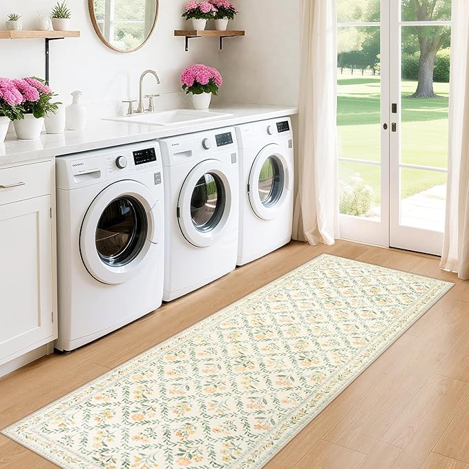 Runner Rug for Entryway: 2x6 Kitchen Rugs Non Slip Washable Ultra-Thin Soft - Image 4