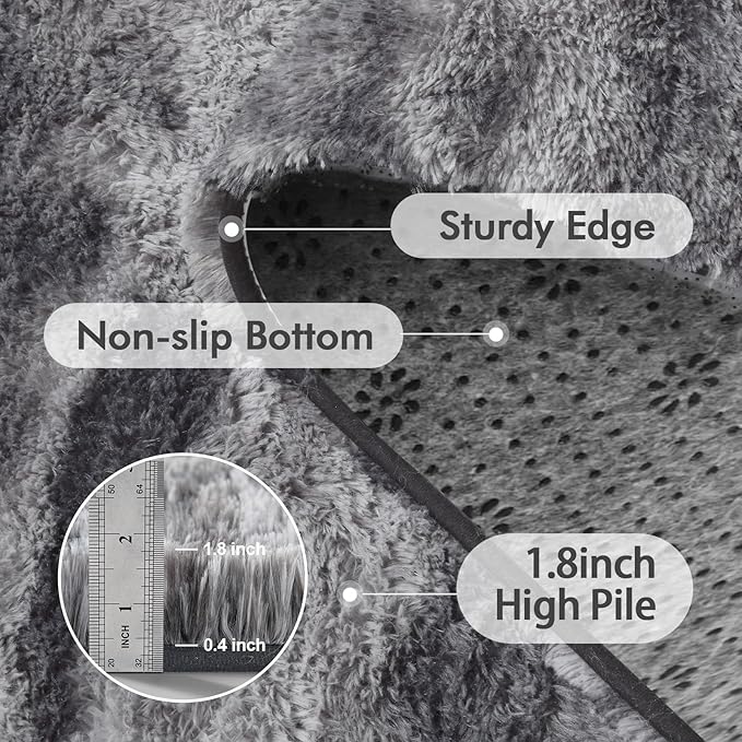 8x10 Ft Extra Large Shag Rugs for Living Room, Ultra Soft Fluffy Furry Area - Image 7